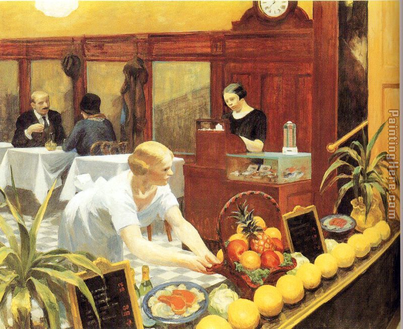 Tables for Ladies painting - Edward Hopper Tables for Ladies art painting